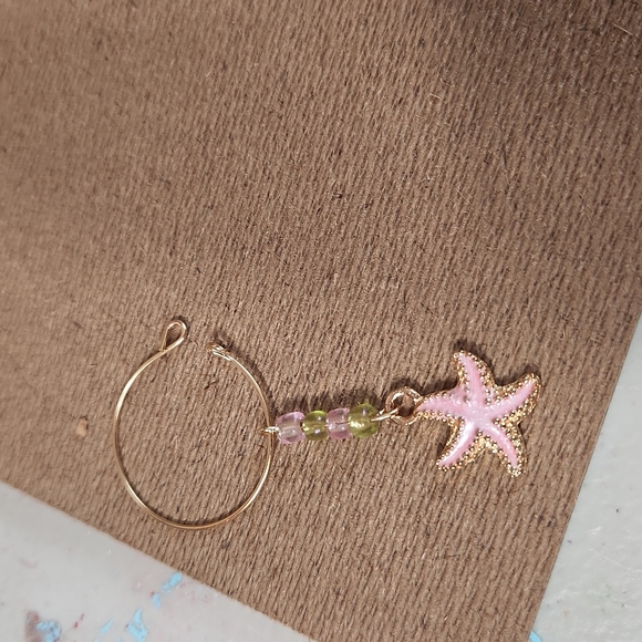 5/$25🌴Handmade Mermaid Vibes Wine Charms Set of 6 - Picture 4 of 8